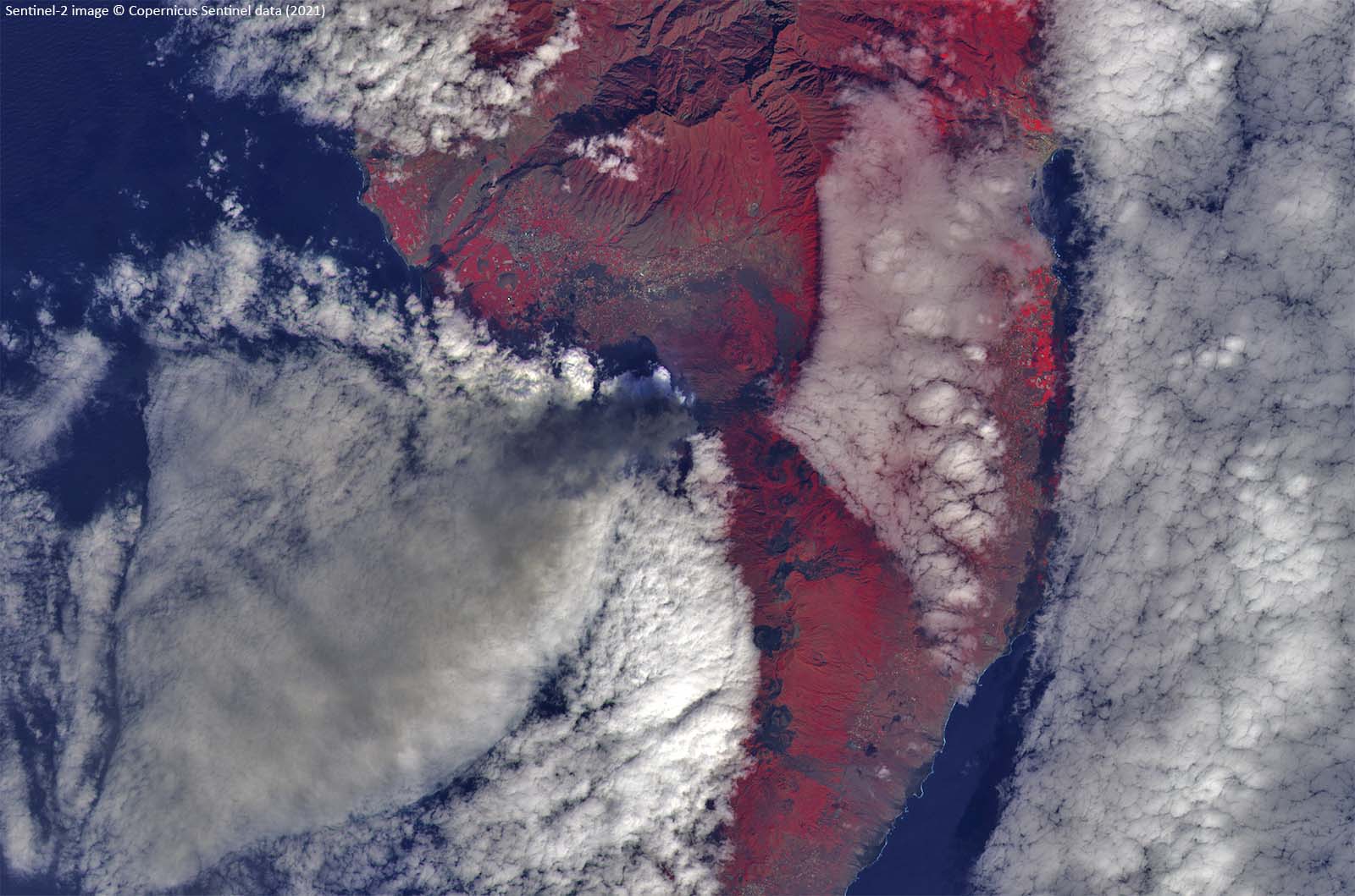 Sentinel-2 La Palma 5 October 2021